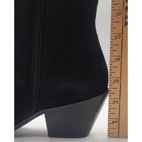 Coconuts By Matisse Ankle Boot Womens Black Suede Western Womens Size 8M - Picture 8 of 8